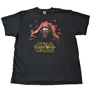 STARS WARS  The Force Awakens Kylo Ren Men XL Black Jerry Leigh Graphic T-Shirt